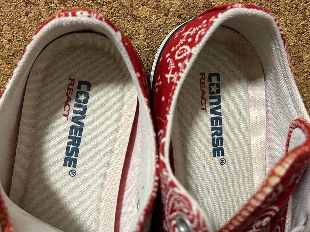 CONVERSE ALLSTAR 赤 ペイズリー 限定生産品 28cm