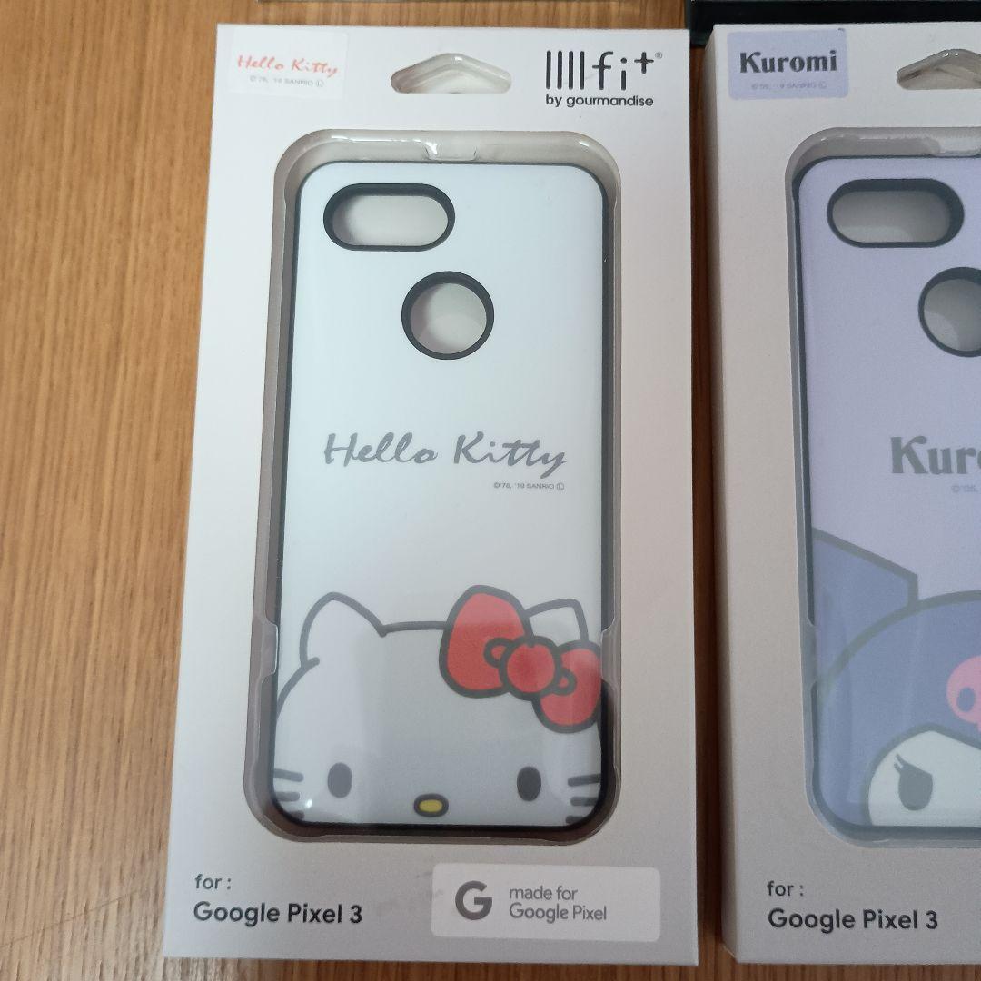 Google Pixel 3 ブラック 本体 キティクロミ リング付ケース他