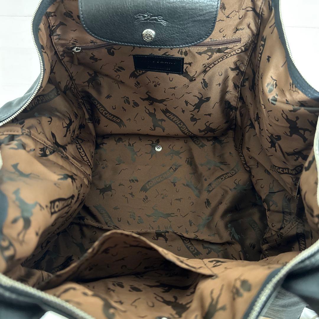 ▪️ Longchamp オールレザー　ボストンバッグ　レザーバッグ