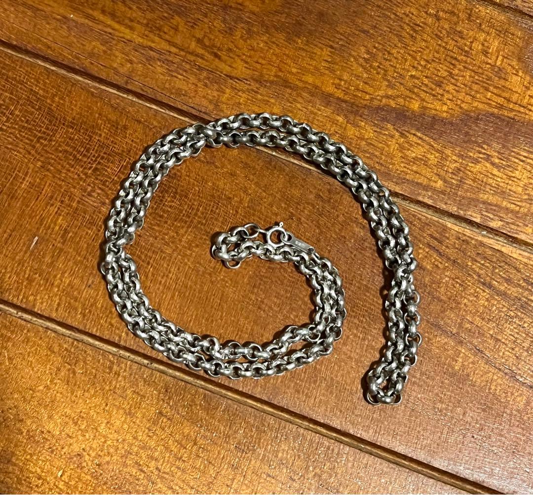 シルバー925 ネックレスチェーン　ロールチェーン