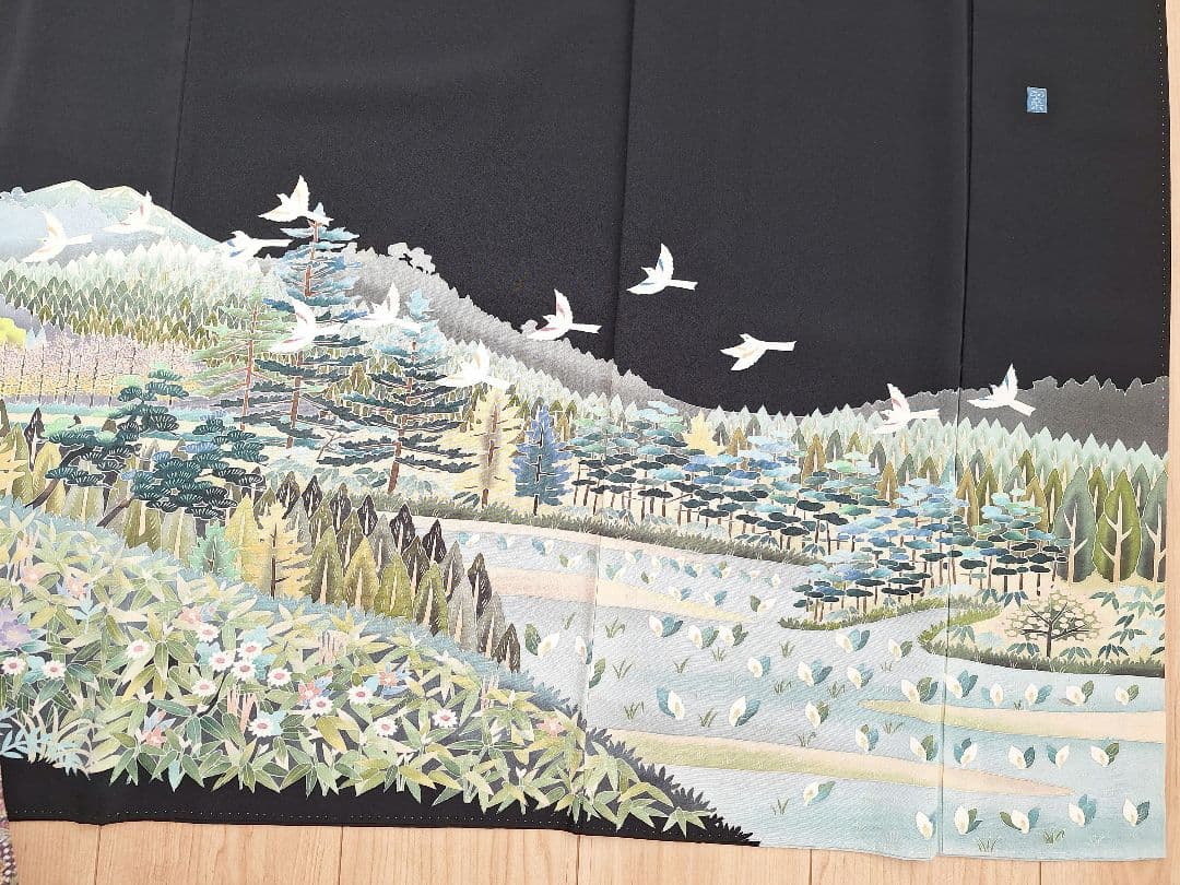 着物リメイクワンピース3692