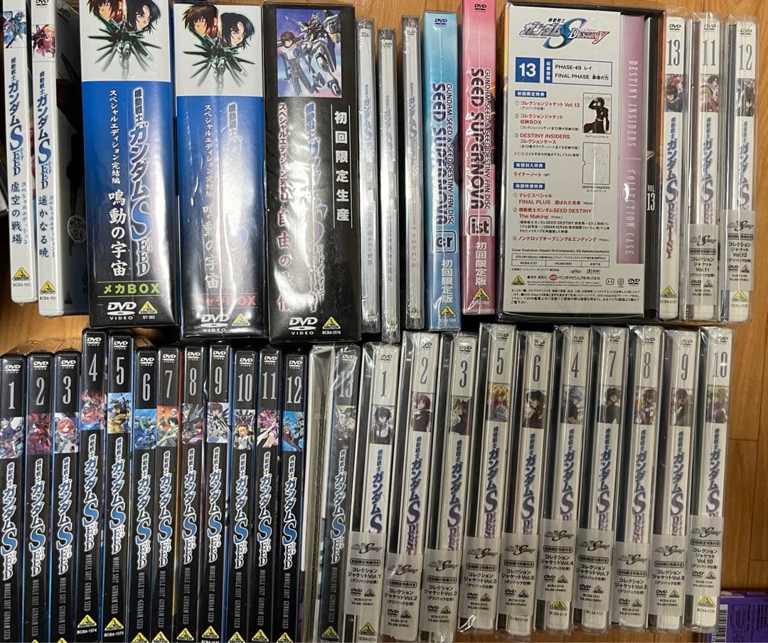 機動戦士ガンダムSEED＋DESTINY dvd全巻セット＋ova 未開封