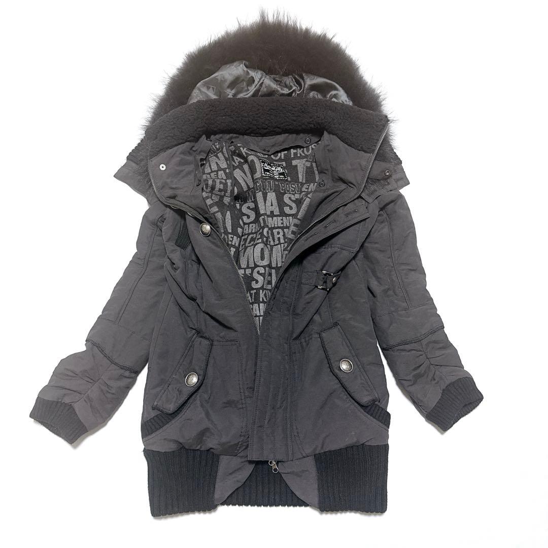 希少 平成ギャル✨メゾンギルフィー y2k ラクーンファー グランジ