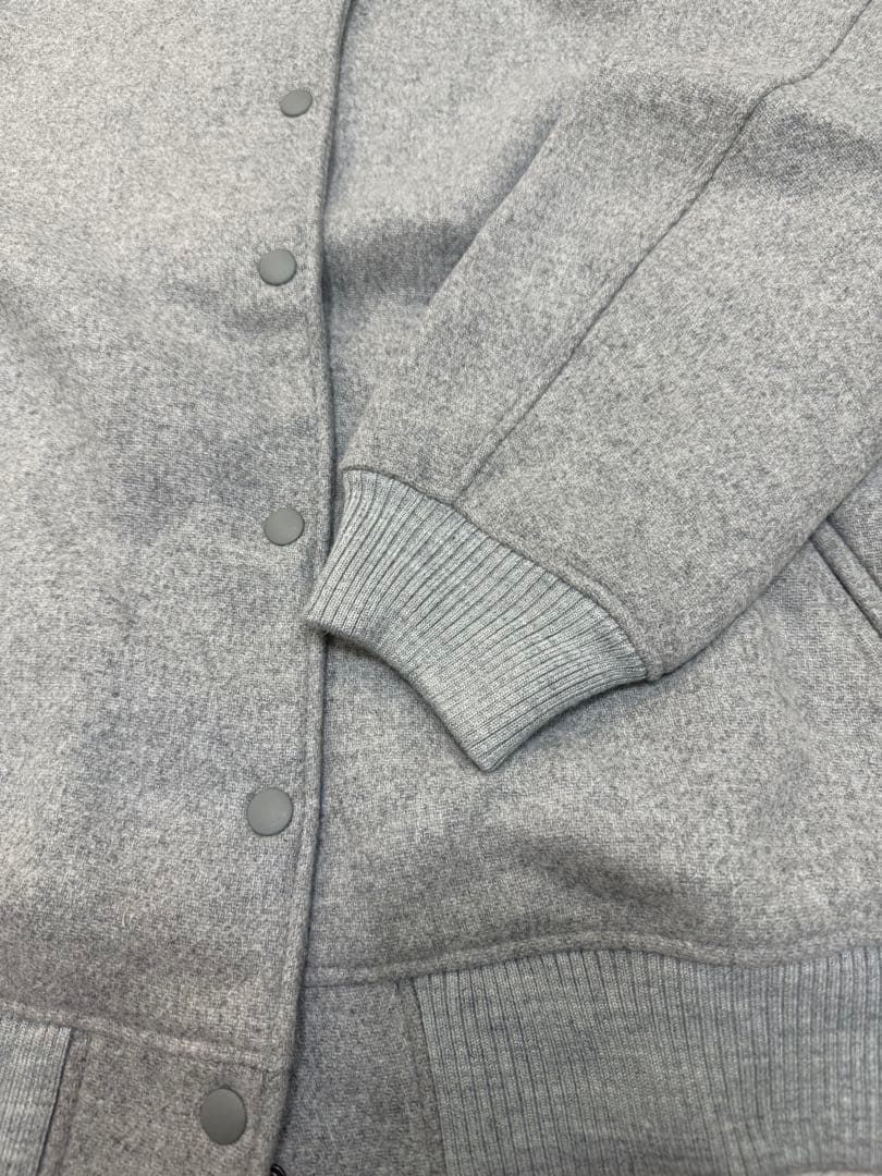 新品未使用 SHIPS any バーシティジャケット スタジャン グレーウール混