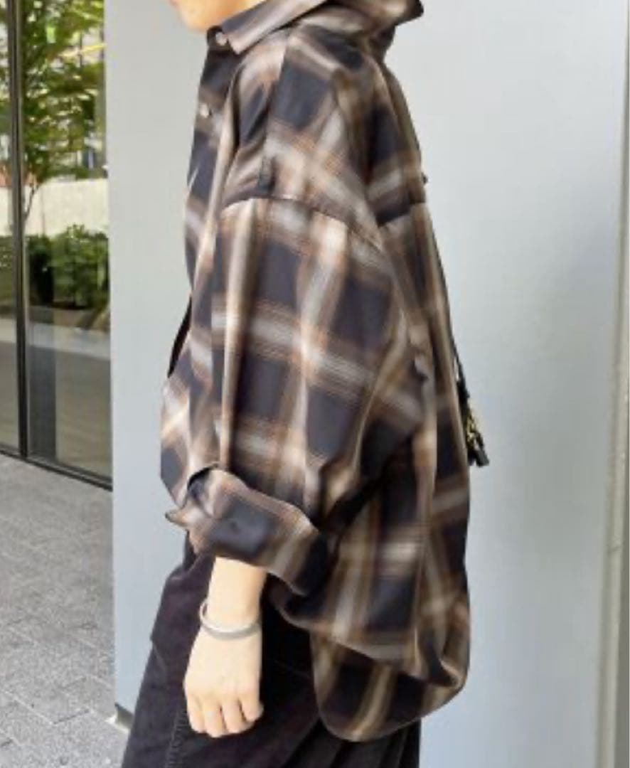 Spick & Span チェック長袖シャツ