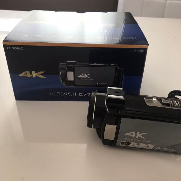 ノジマ　4K コンパクトビデオカメラ　保証期間内