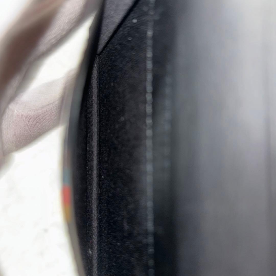 未使用品級✨ポールスミス　ハイライトステッチ　レザー　名刺入れ　カードケース　黒