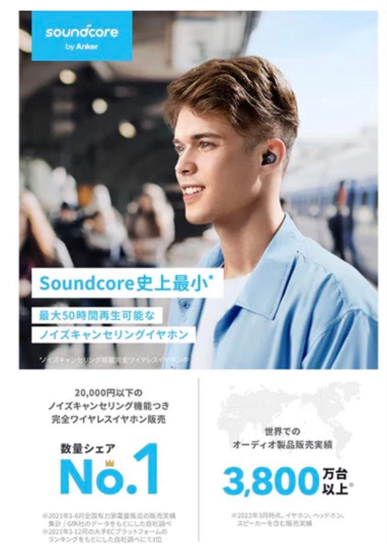 【新品】Soundcore Space A40 ワイヤレスイヤホン