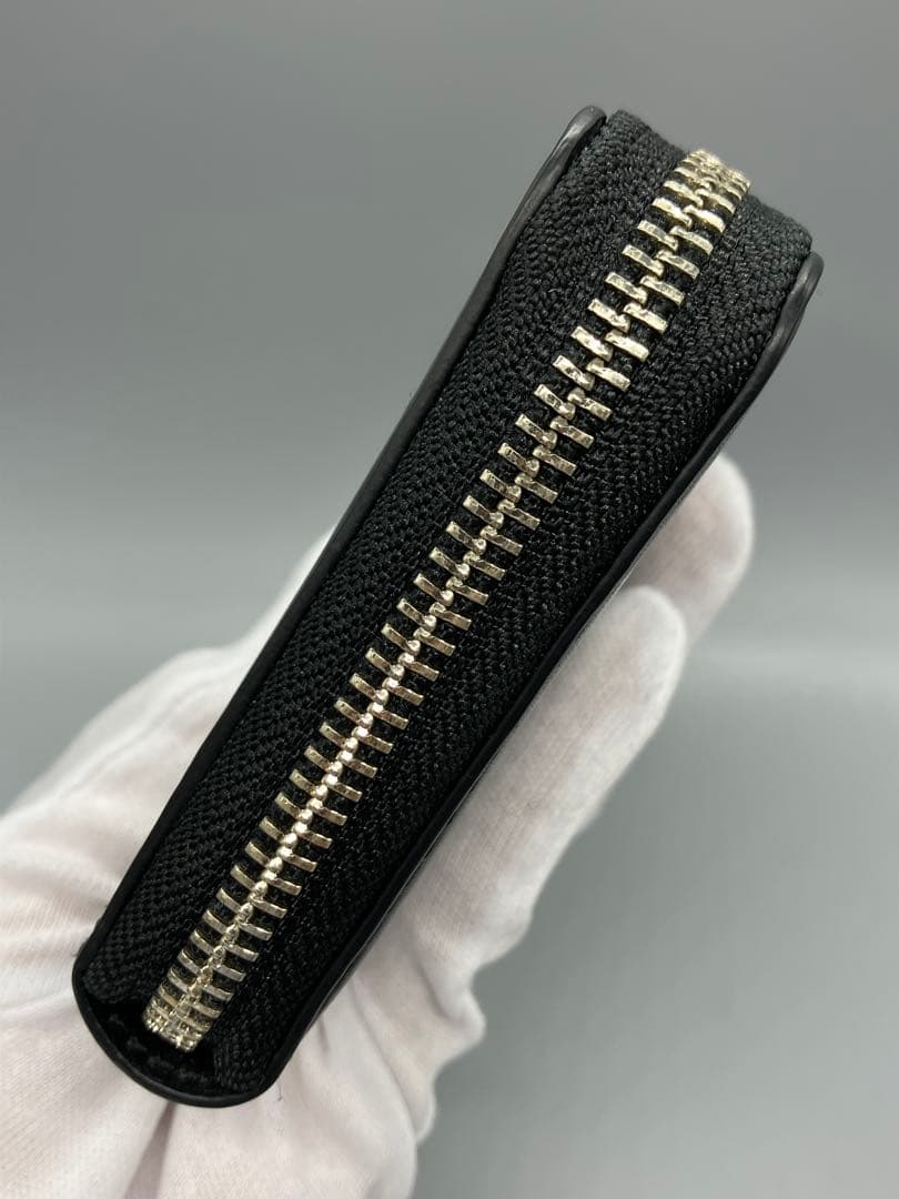 う*こ様 POLO 長財布 ラウンド ファスナー ブラック 黒【1757】