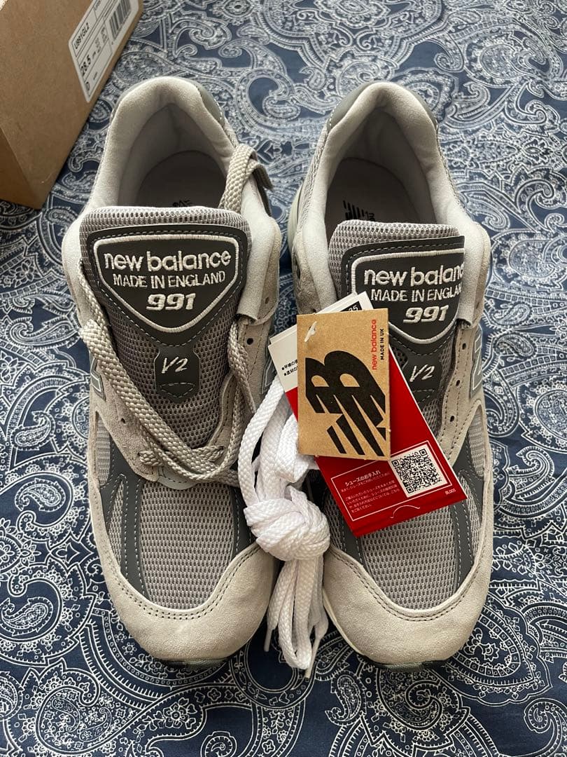 New Balance 991 V2 グレー スニーカー　イングランド