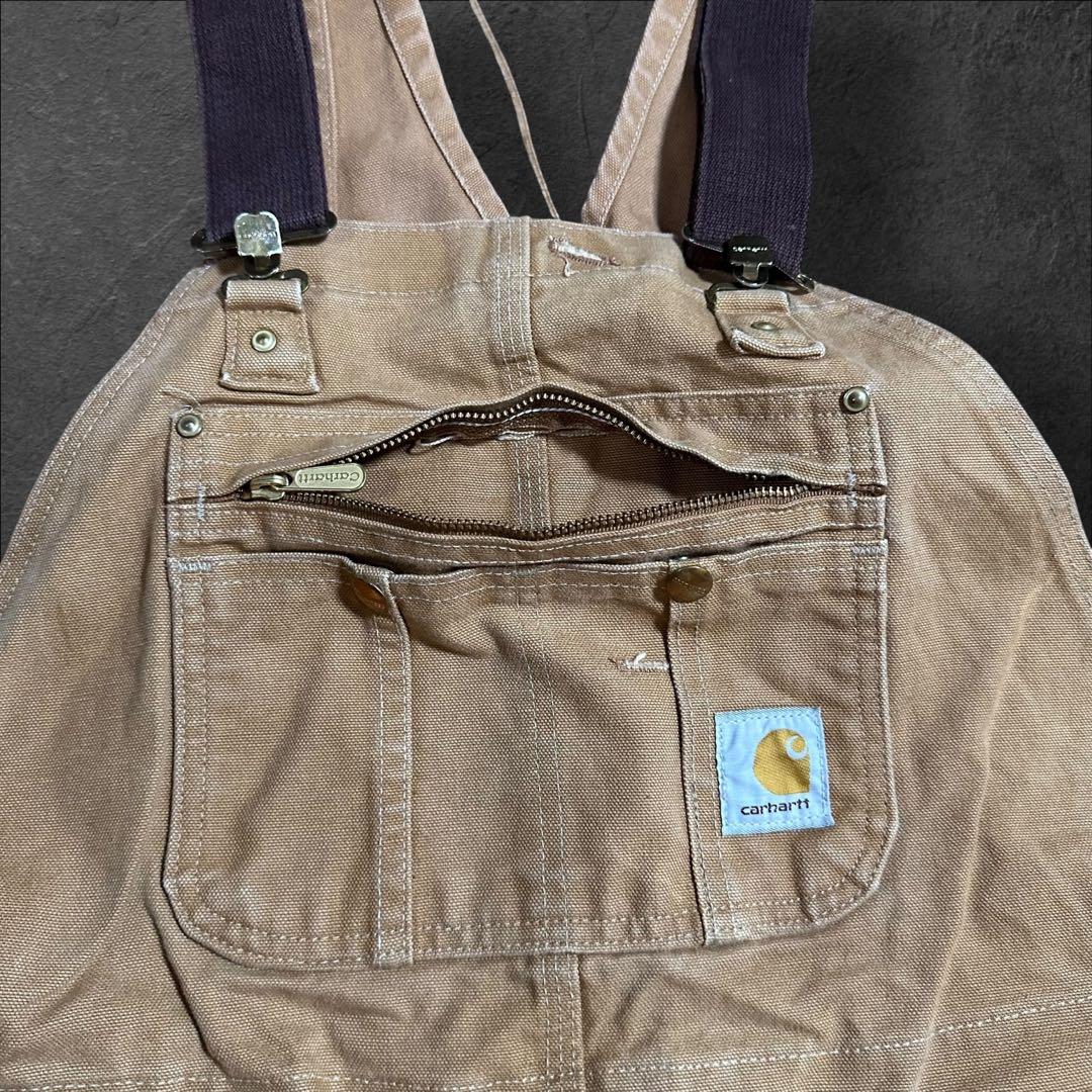 Carharttカーハート オーバーオールダック中綿キルティングダブルニー古着