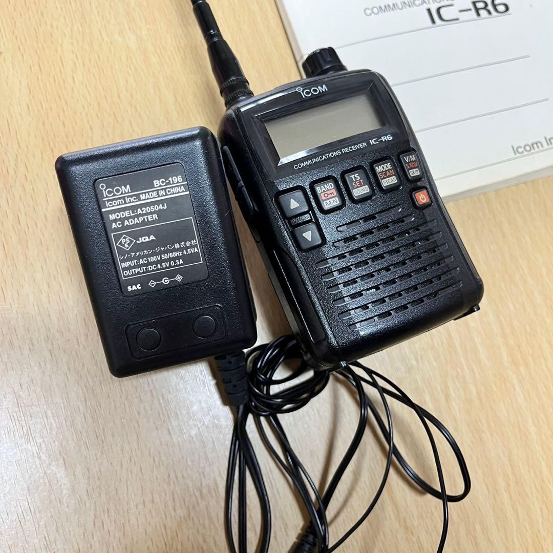 icom ハンディレシーバー IC-R6 DIAMONDアンテナSRH789