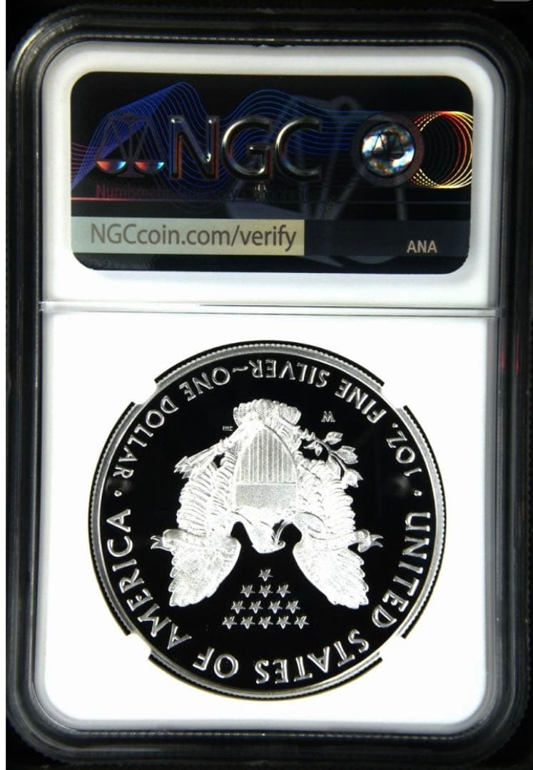 NGC最高鑑定★2021年アメリカ1ドル シルバーイーグル銀貨★PF70UC