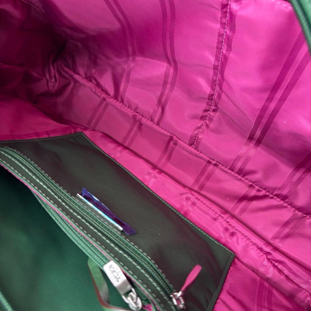 【ヴィンテージ】トゥミ　トートバッグ　ビジネス　グリーン　肩掛け　ナイロンレザー