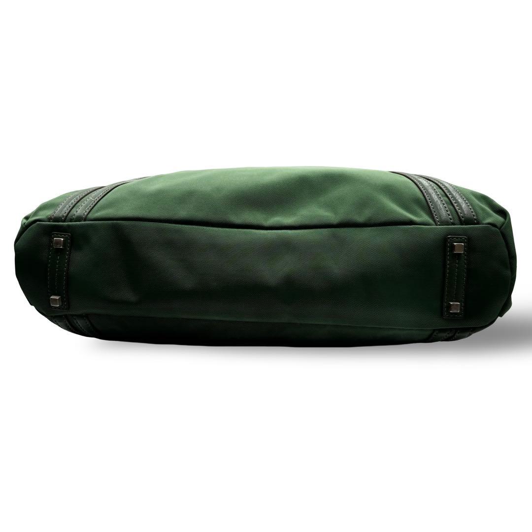 【ヴィンテージ】トゥミ　トートバッグ　ビジネス　グリーン　肩掛け　ナイロンレザー