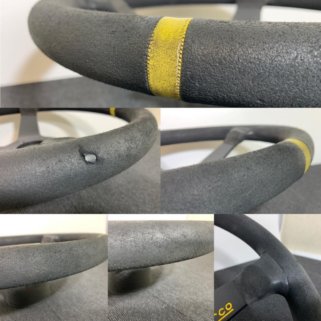 スパルコ R345 ディープコーン ステアリング 35パイ スエード ブラック