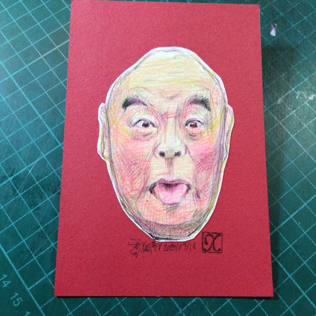 【ザビちゃん】【原画肉筆】あっかんべー