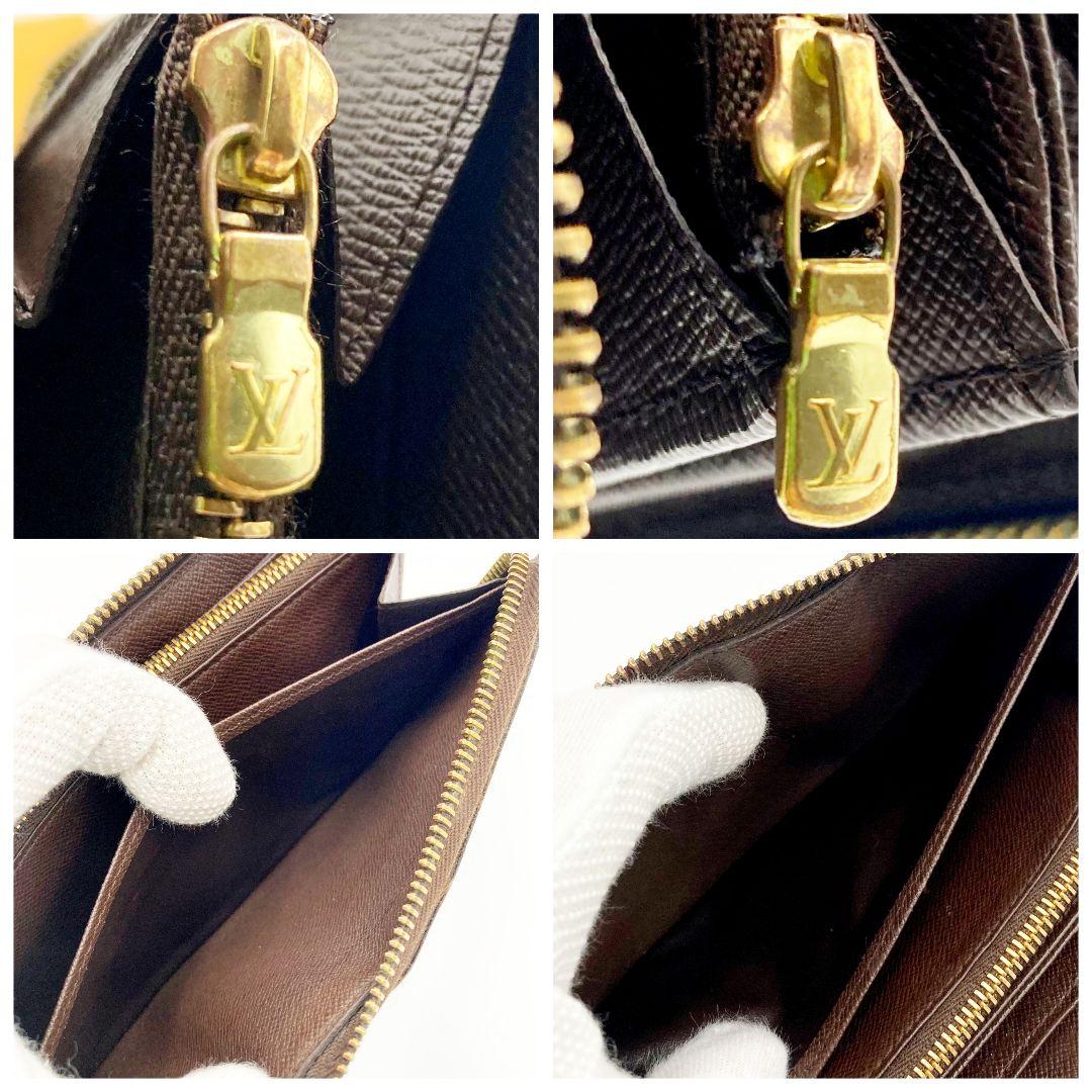 正規品 ルイヴィトン ジッピーウォレット ダミエ ラウンドファスナー長財布