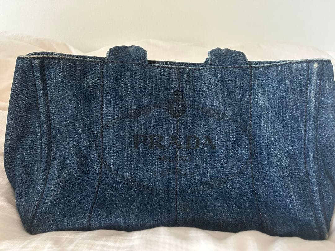 PRADA カナパ デニムトートバッグ