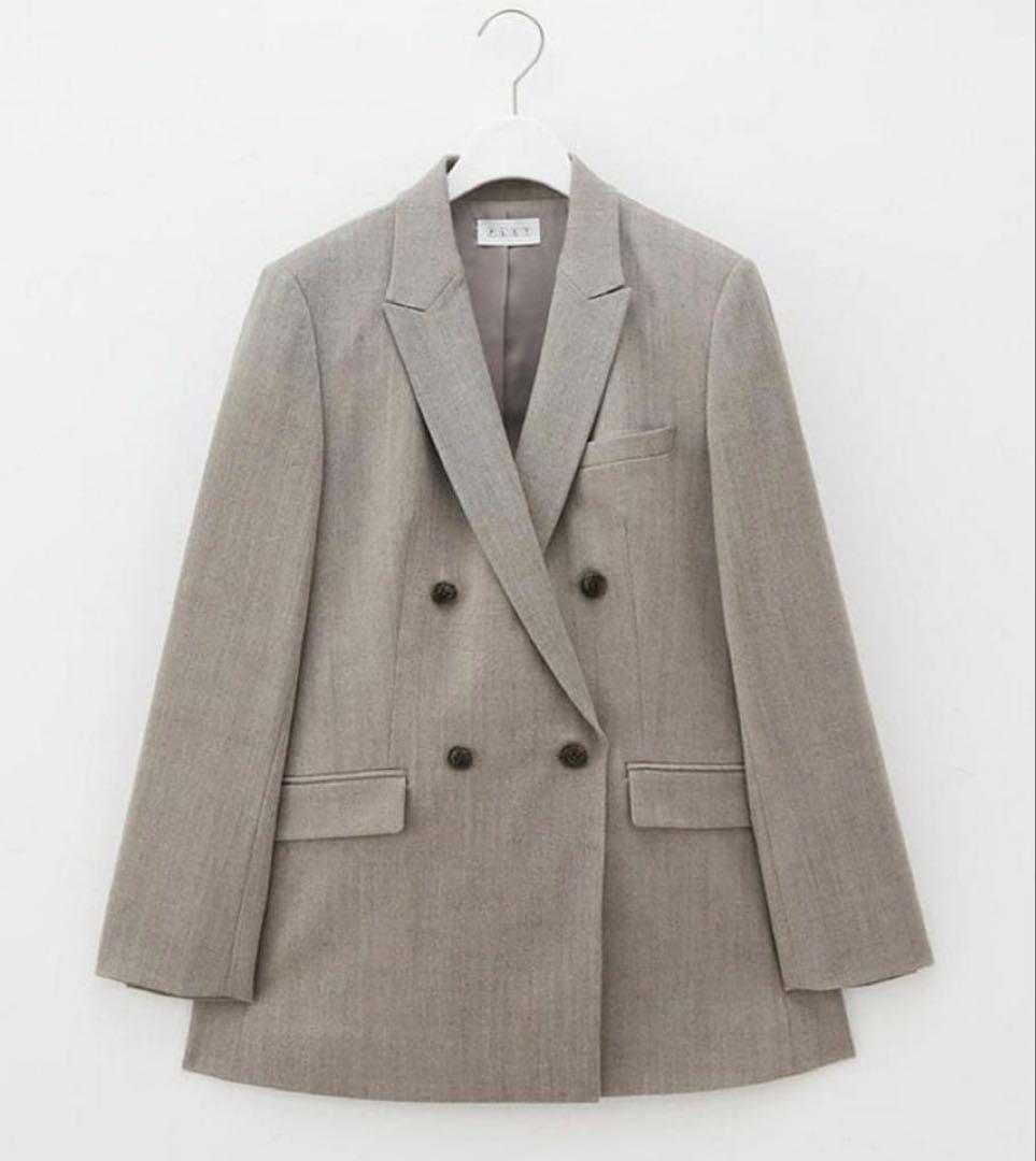 PLST ウールブレンドウォームリザーブダブルジャケット× パンツセット