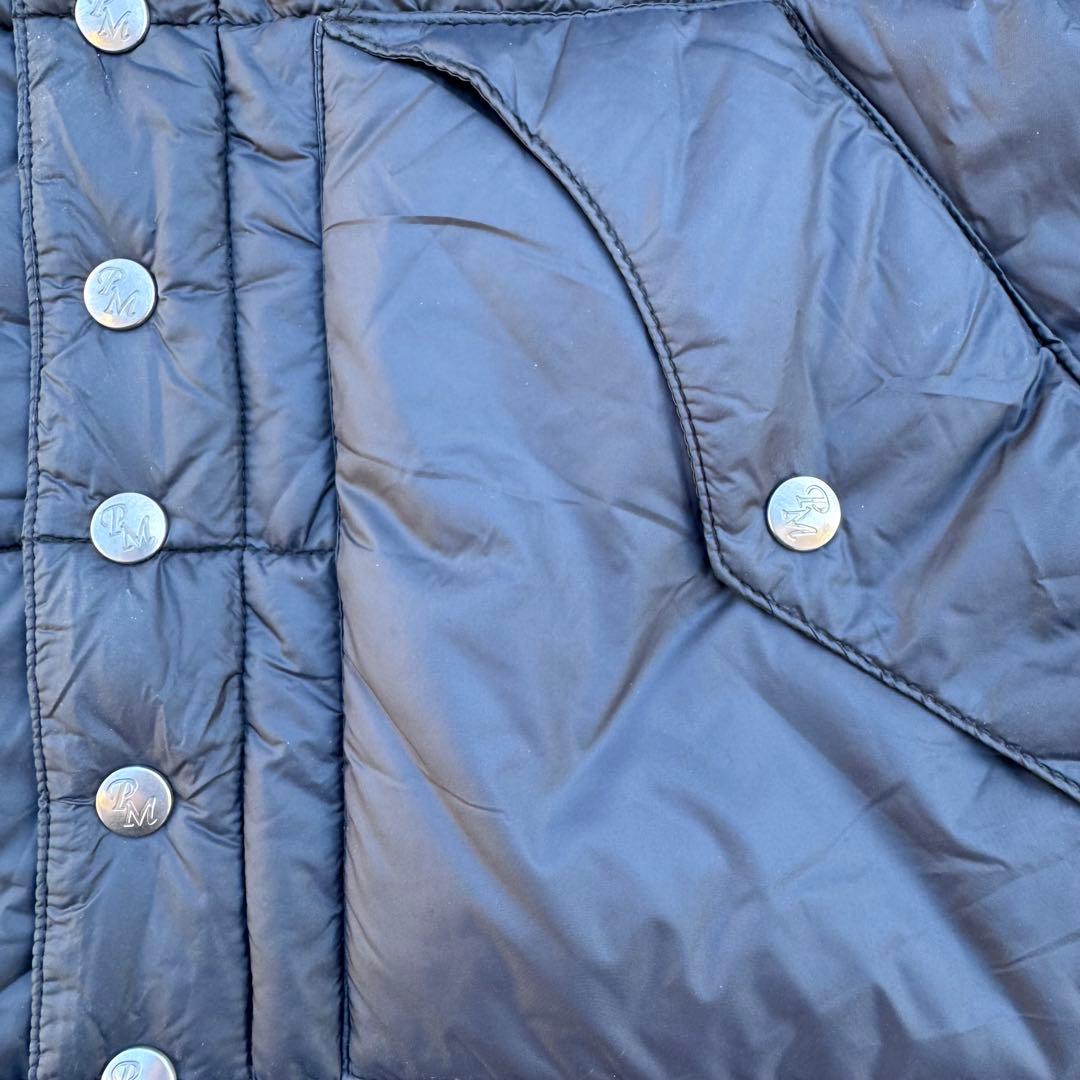 ytsu0424　80sパウダーホーンマウンテニアリングダウンベストクロM