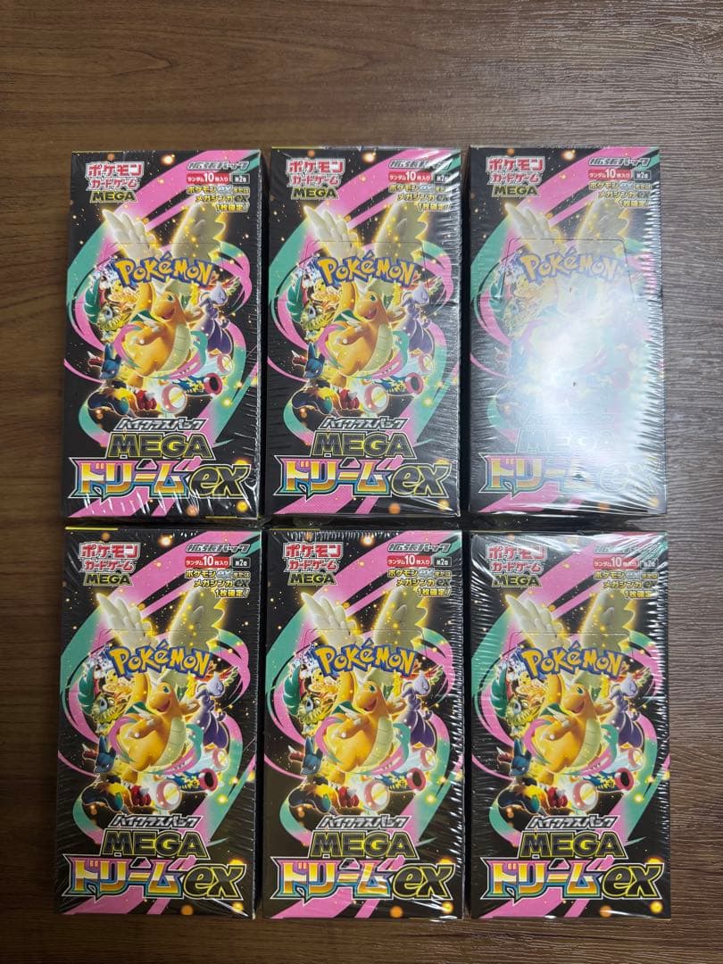 ポケモンカードゲーム ハイクラスパック　メガドリームEXシュリンク付き　6BOX