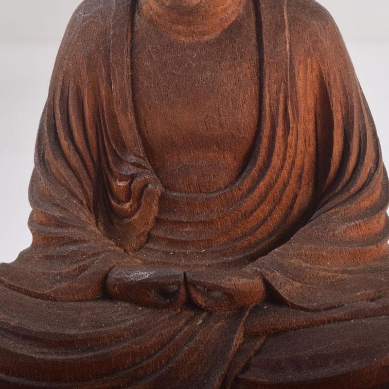 仏教美術　井波彫刻宗家　番匠屋刀　木彫　仏像　共箱　N　8371A