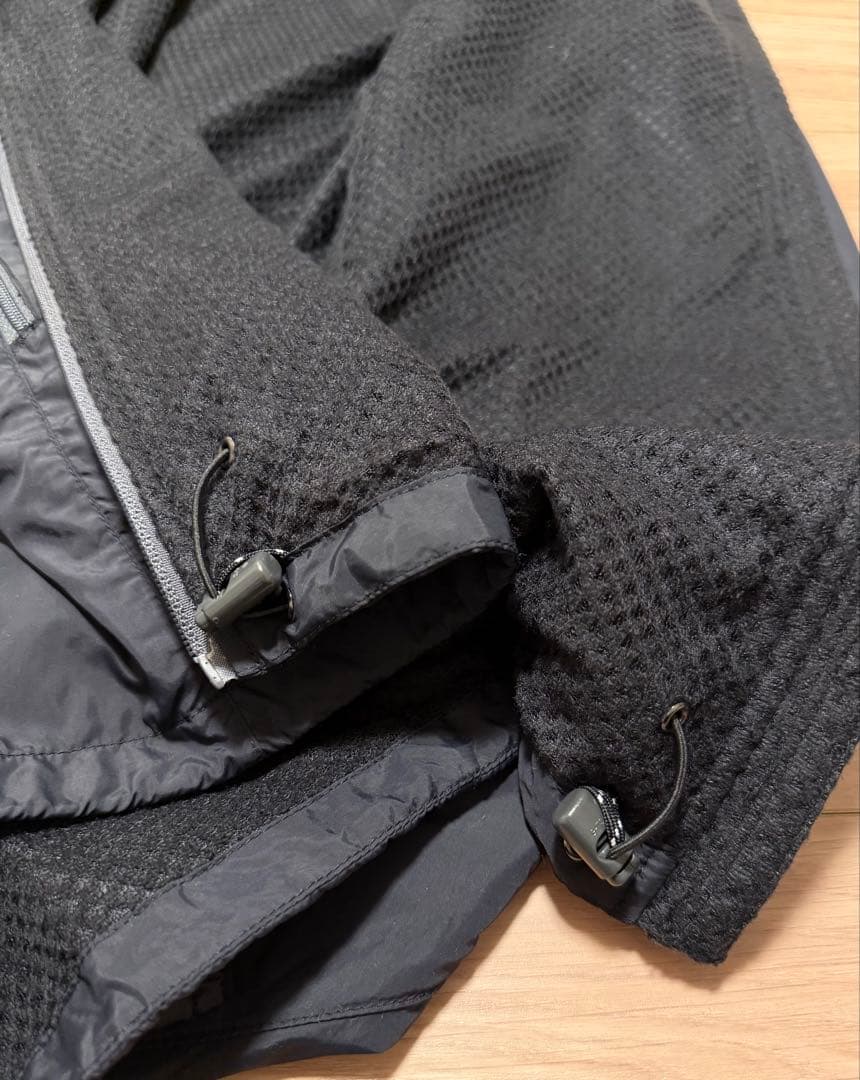 モンベル ライトシェルパーカ ブラック 黒 フーディ 古着 M