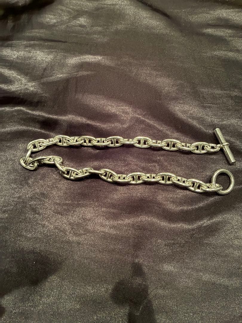 【美品】HERMESシェーヌダンクル GM29ネックレスシルバー925 正規品