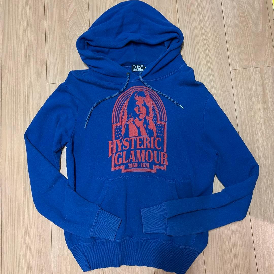 HYSTERIC GLAMOUR 青 Mサイズ パーカー