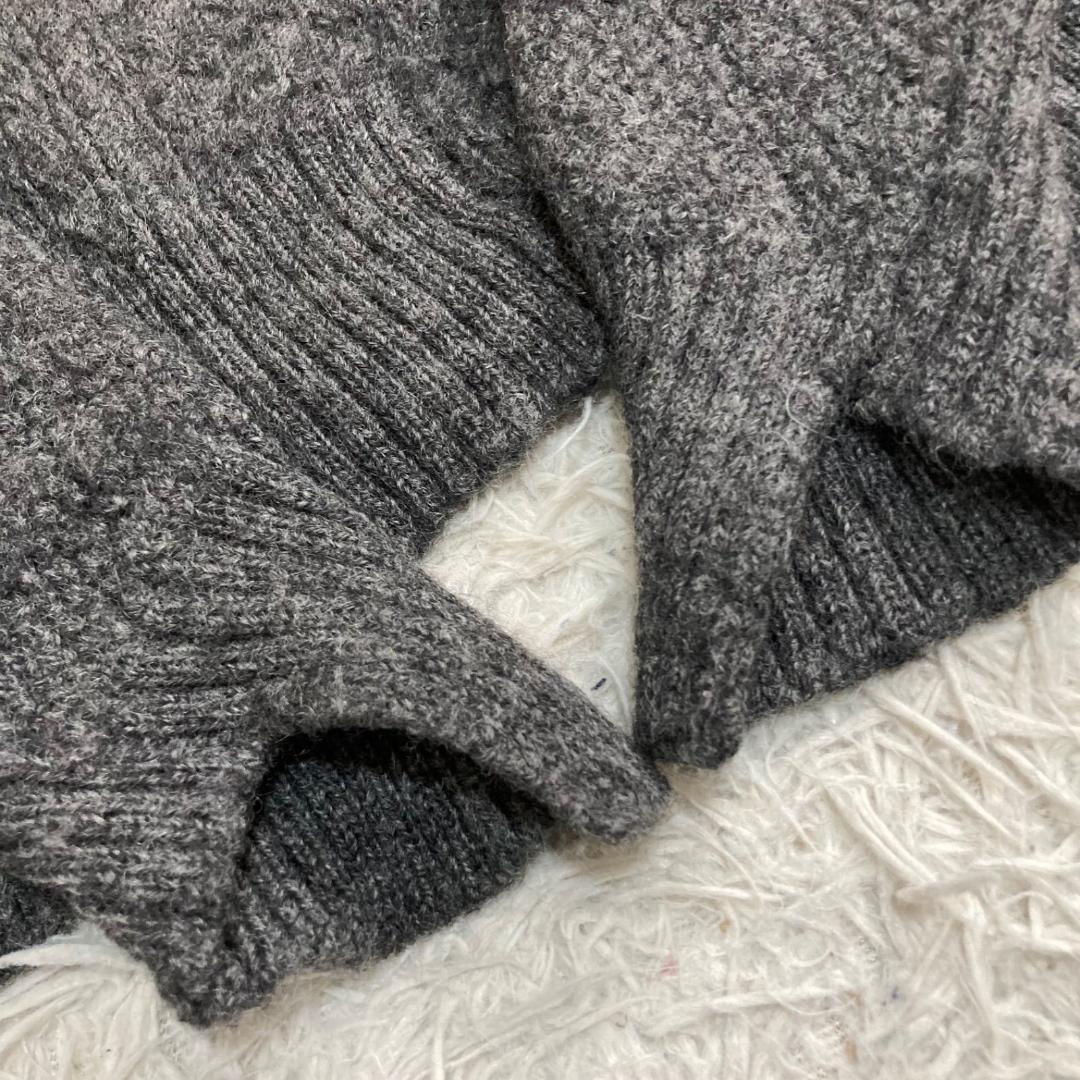 17228✨Y2K トリココムデギャルソン ウール縮絨 アシンメトリー ニット