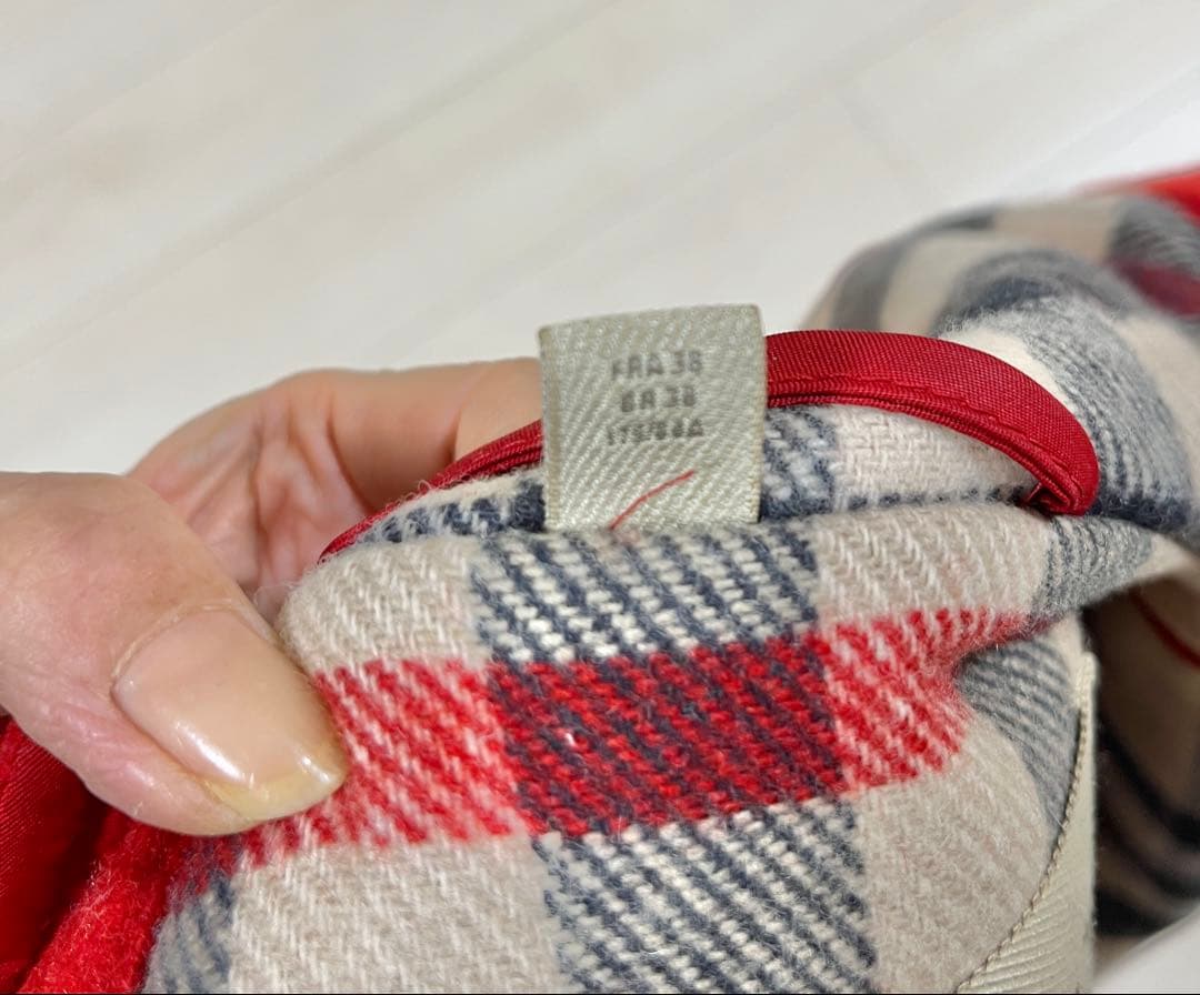 【美品】BURBERRY BRIT バーバリーブリット ダッフルコート 赤