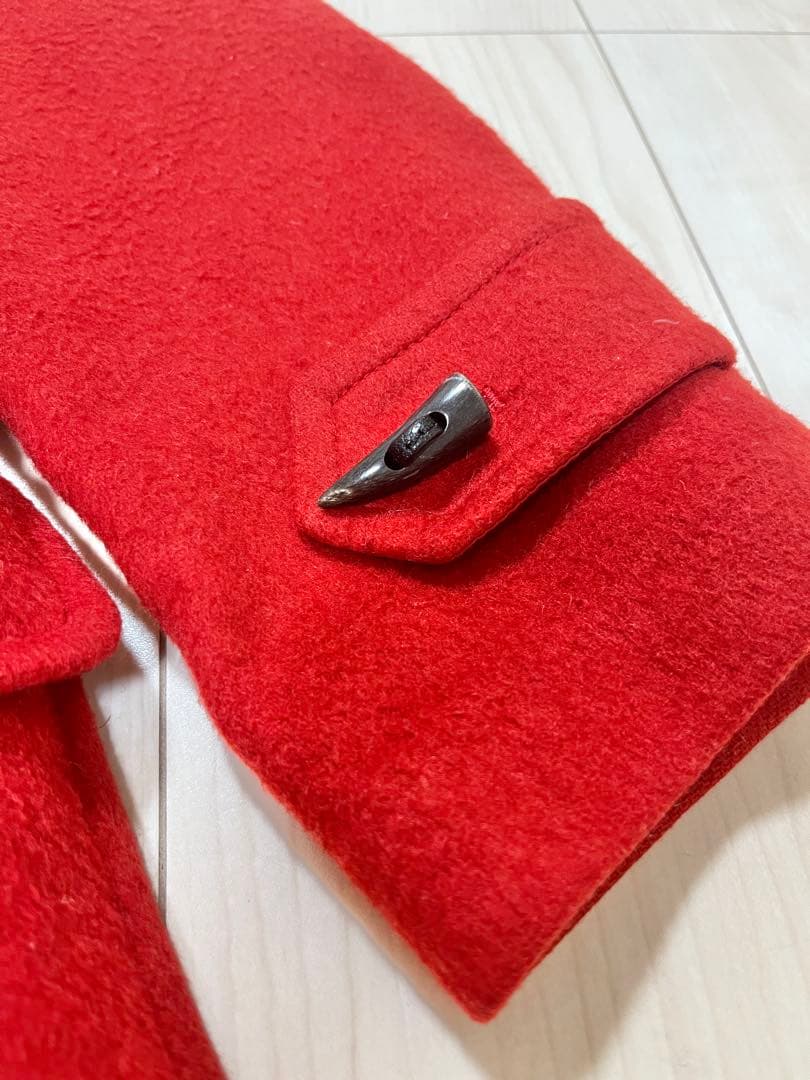 【美品】BURBERRY BRIT バーバリーブリット ダッフルコート 赤