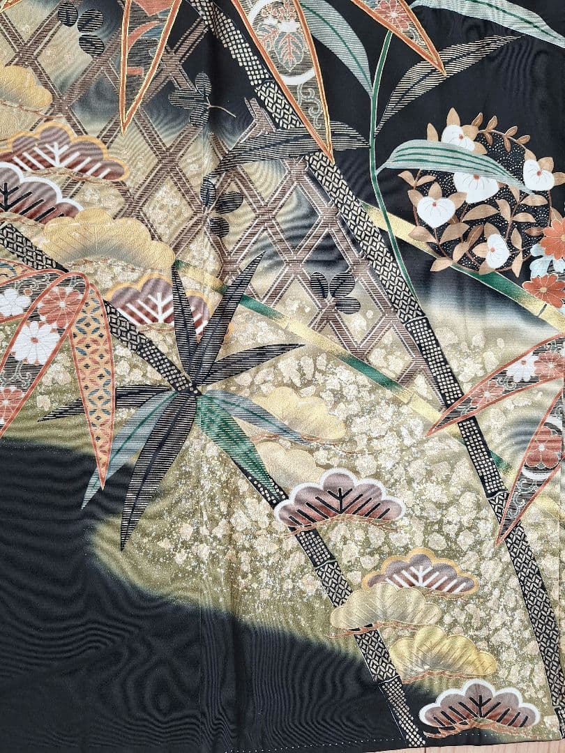 着物リメイクワンピース3674