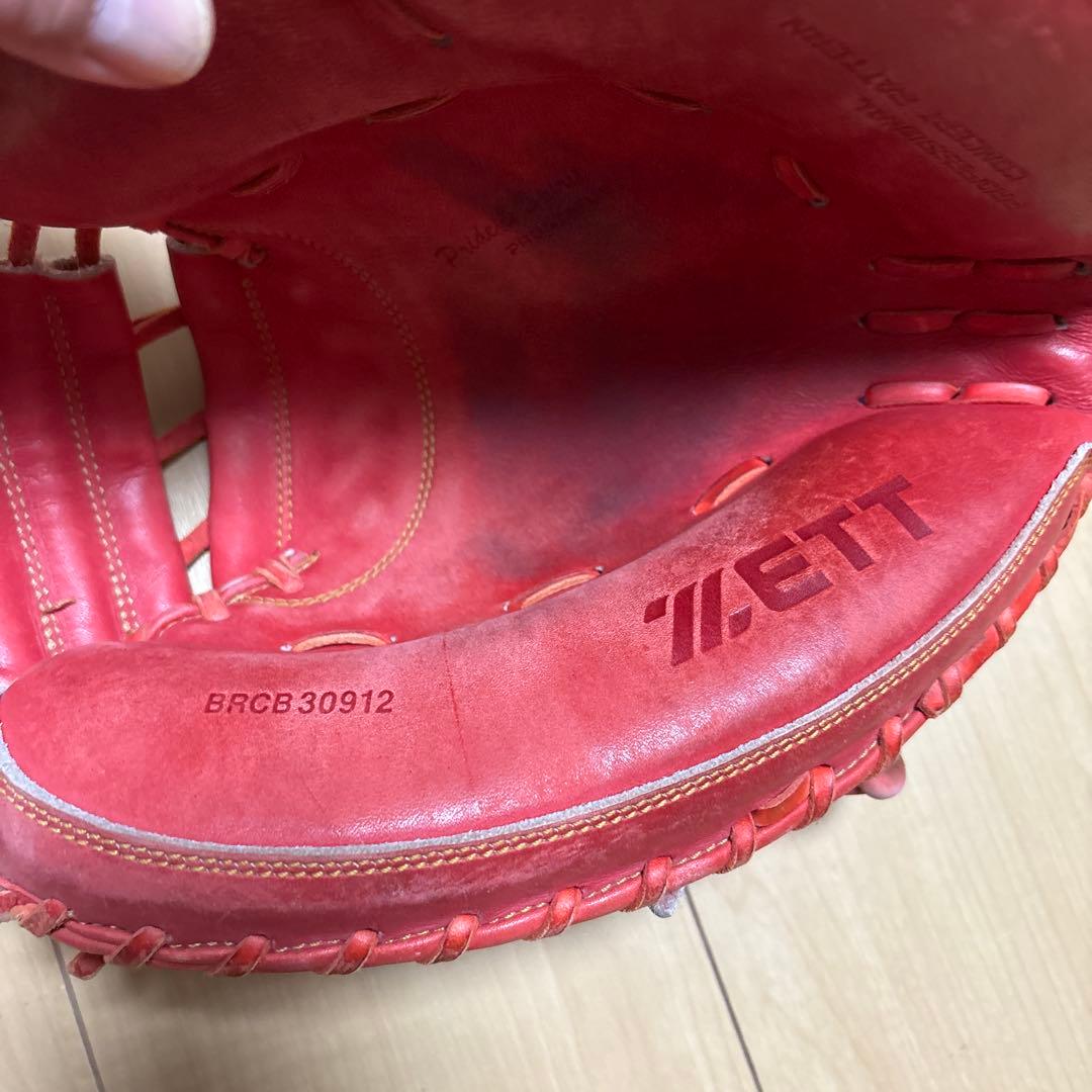 ZETT PROSTATUS 軟式用グローブ 赤