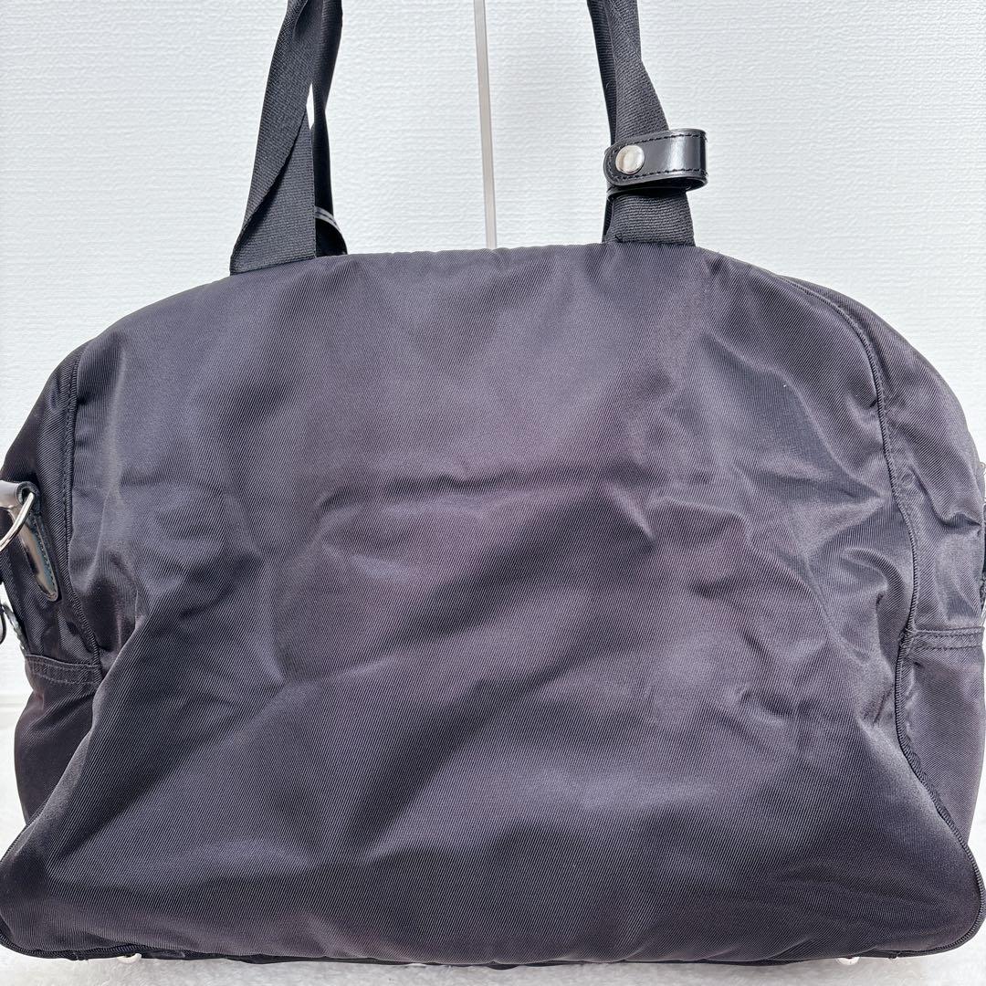 again.b VOYAGE ブラック ボストンバッグ