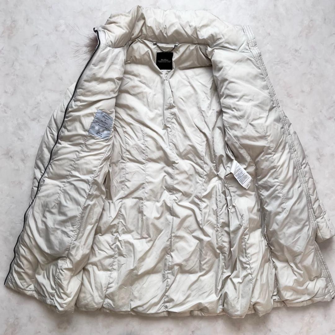 MaxMara ダウンジャケット　コート　フード　ファー　ベルト付き 42 L