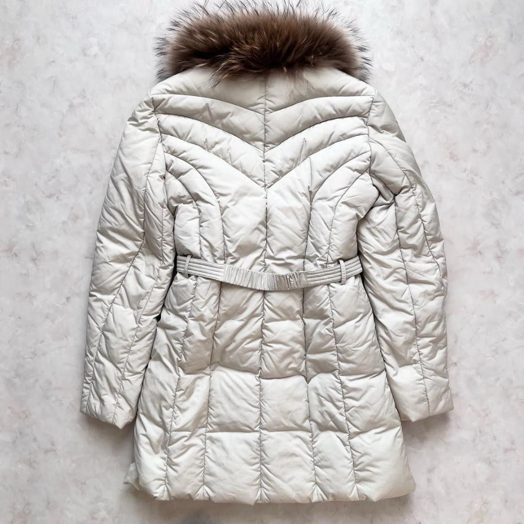 MaxMara ダウンジャケット　コート　フード　ファー　ベルト付き 42 L
