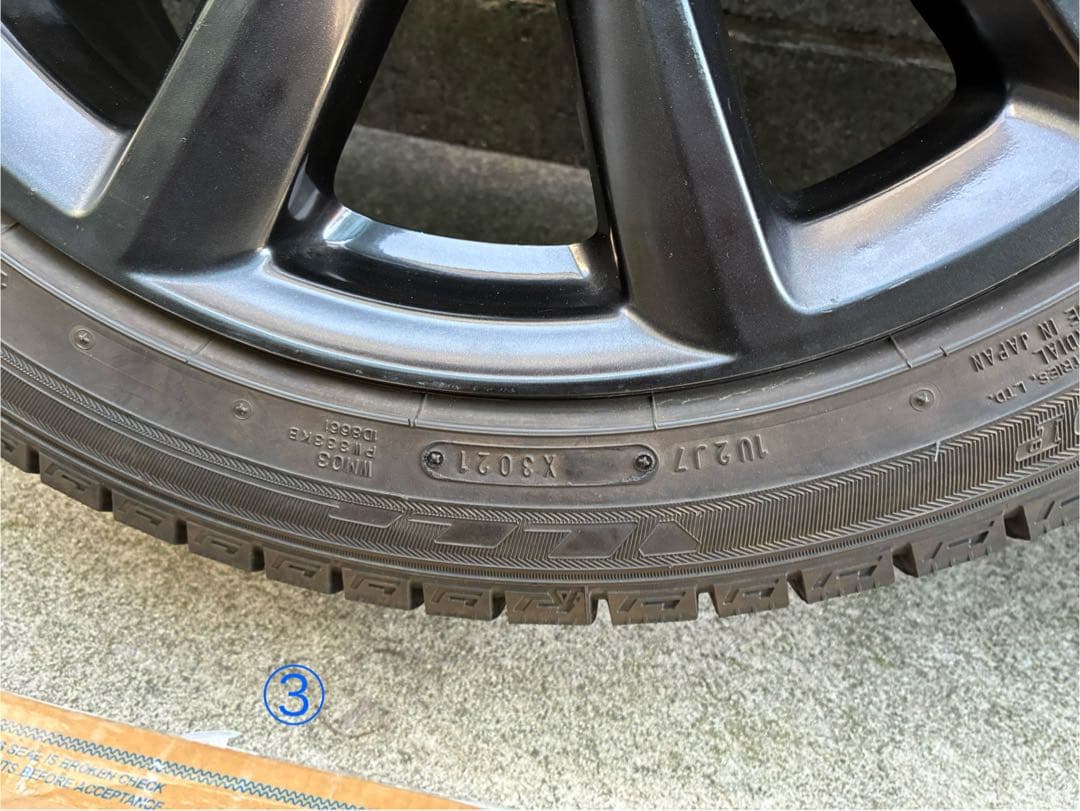 マツダ３ 純正ホイール　タイヤDUNLOP　WINTER　MAXX03