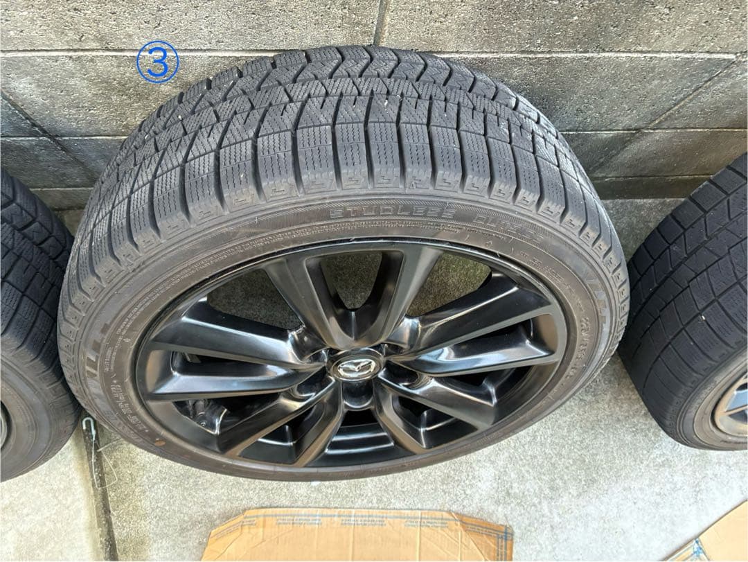 マツダ３ 純正ホイール　タイヤDUNLOP　WINTER　MAXX03