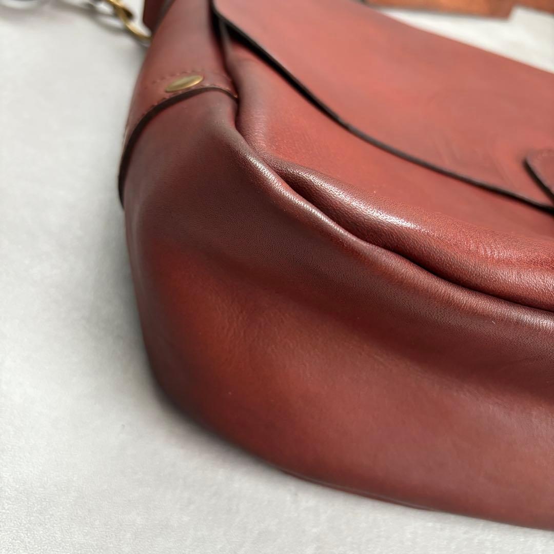 VASCO ヴァスコ ポストマンレザーショルダーバッグ 鞄 肩掛け ブラウン