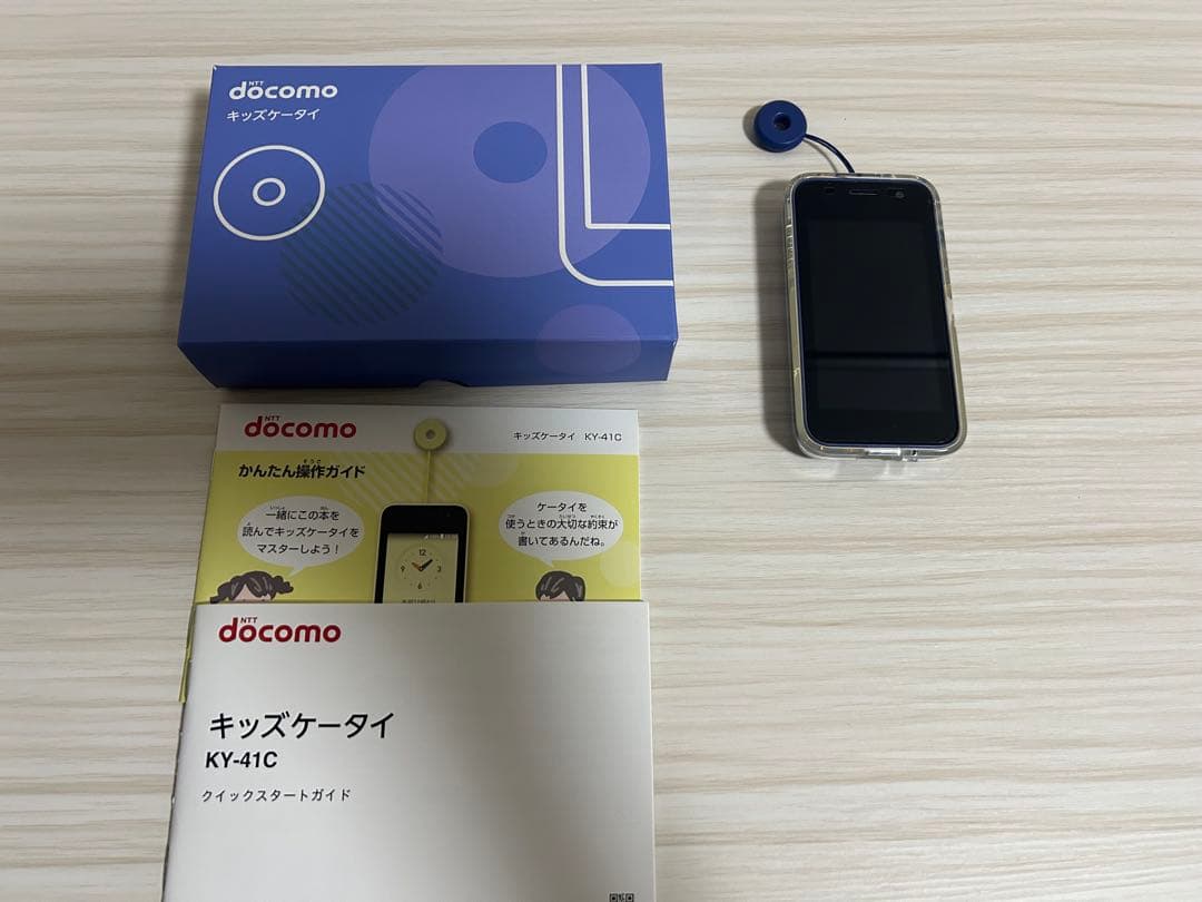 docomo キッズケータイ KY-41C ブルー