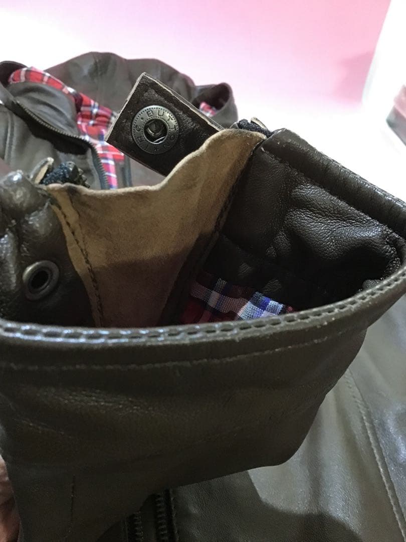 21399 56Design レザージャケット 56 デザイン 羊革 M 美品