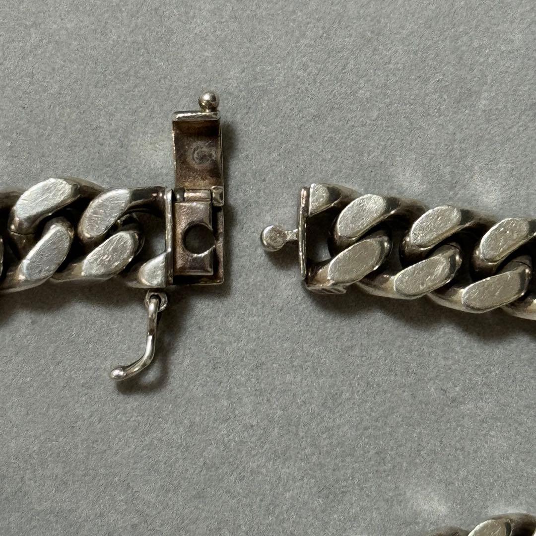 希少！ウノアエレ　シルバー925 ヴィンテージ　喜平ブレスレット　イタリア製