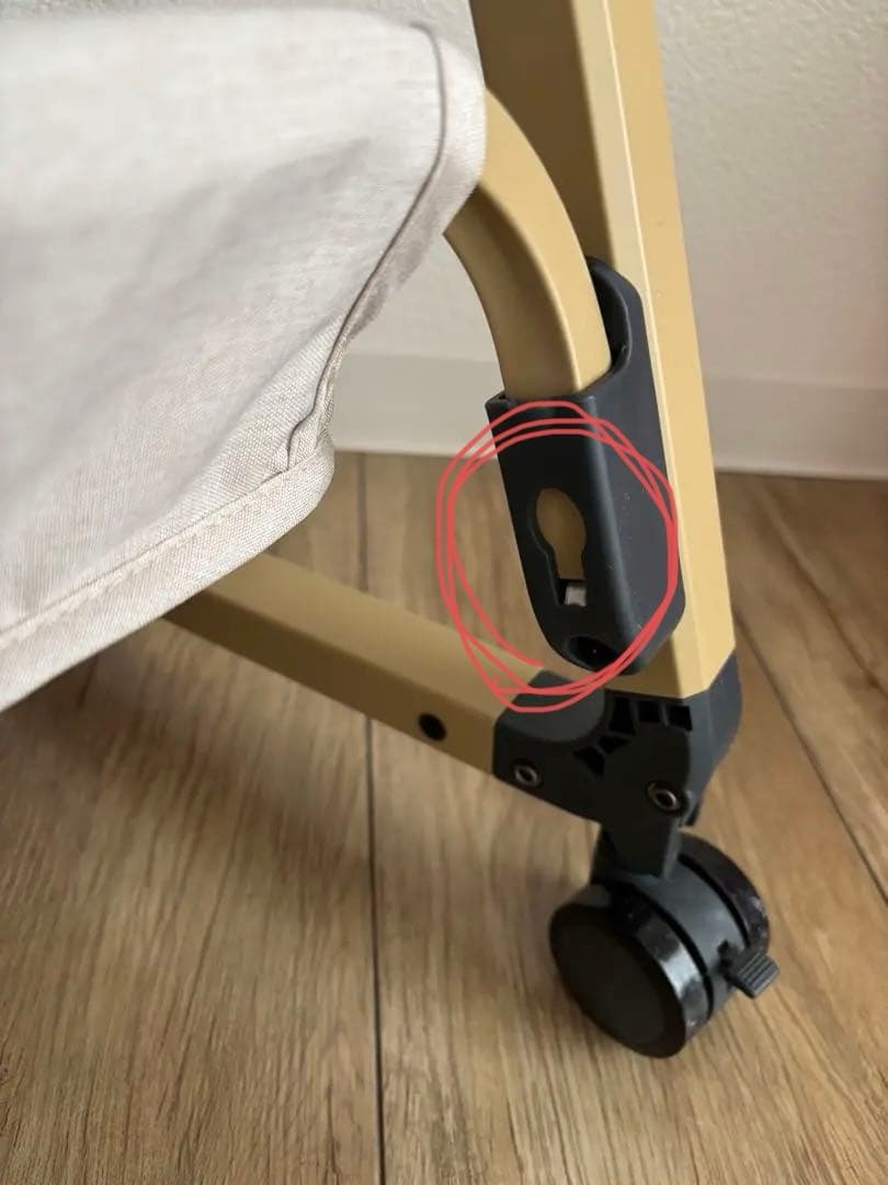 HZDMJ ベビーベッド ベージュ