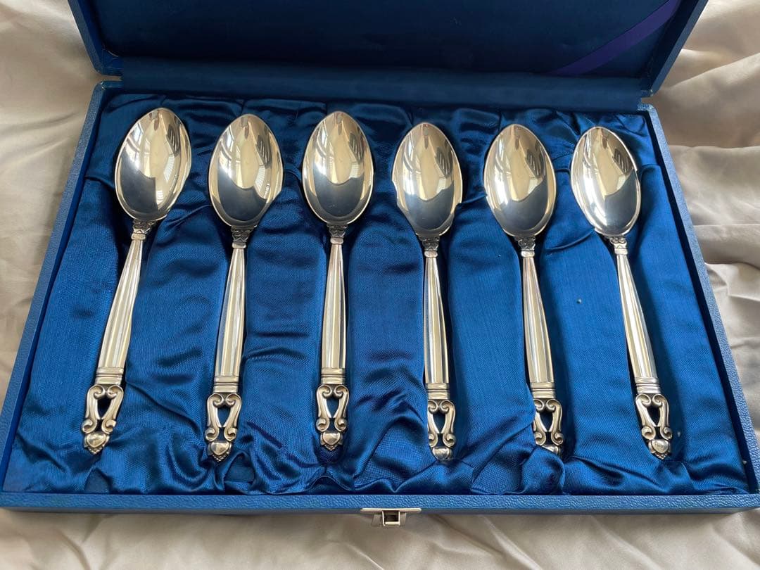 ジョージ・ジェンセンAcorn ディナースプーン6本　箱あり