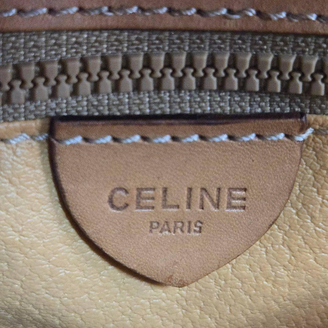 美品 CELINE ショルダーバッグ アコーディオン マカダム柄 トリオンフ