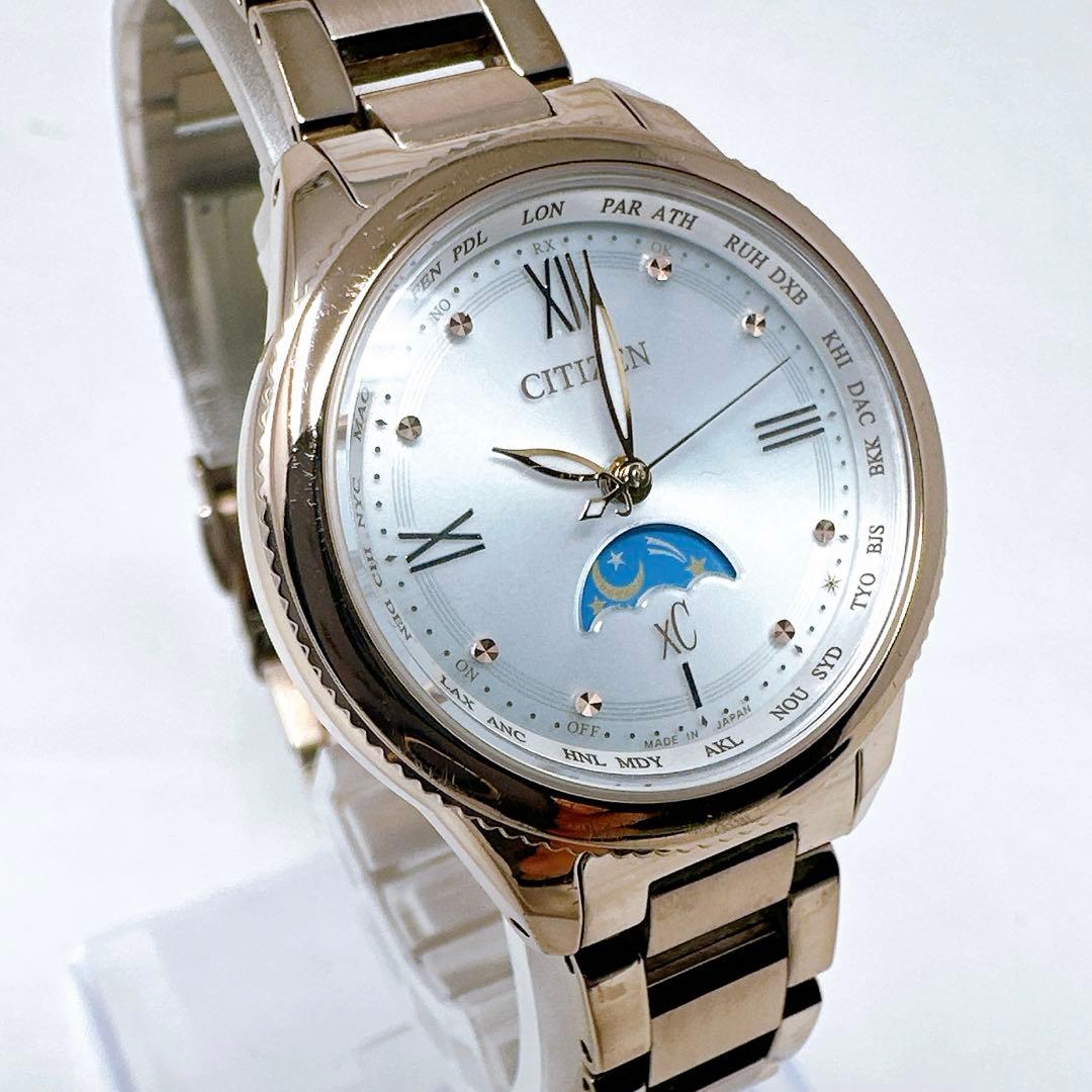 美品稼働 シチズン 腕時計 ダイチコレクション ムーンフェイズ 電波ソーラー