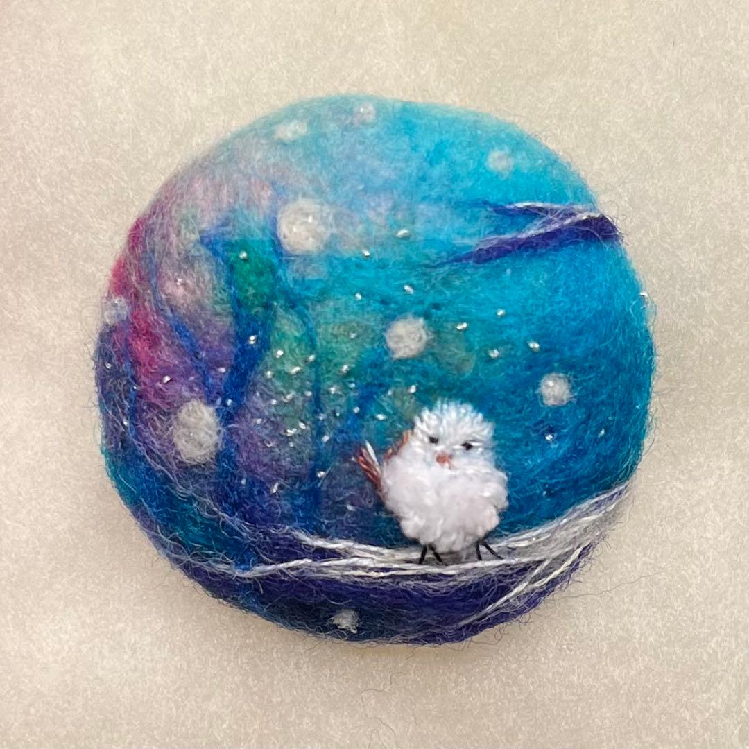 バナナ 羊毛フェルトブローチ3点