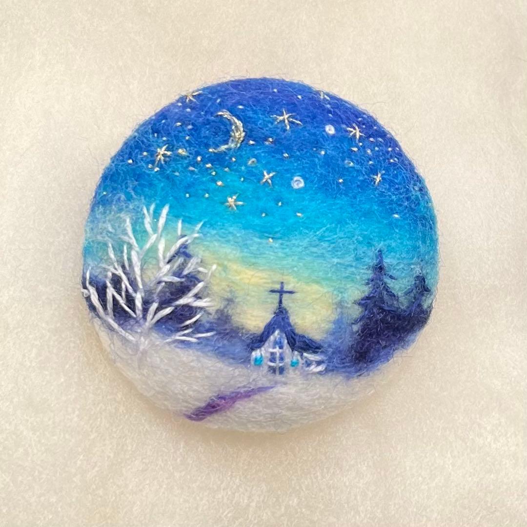 バナナ 羊毛フェルトブローチ3点